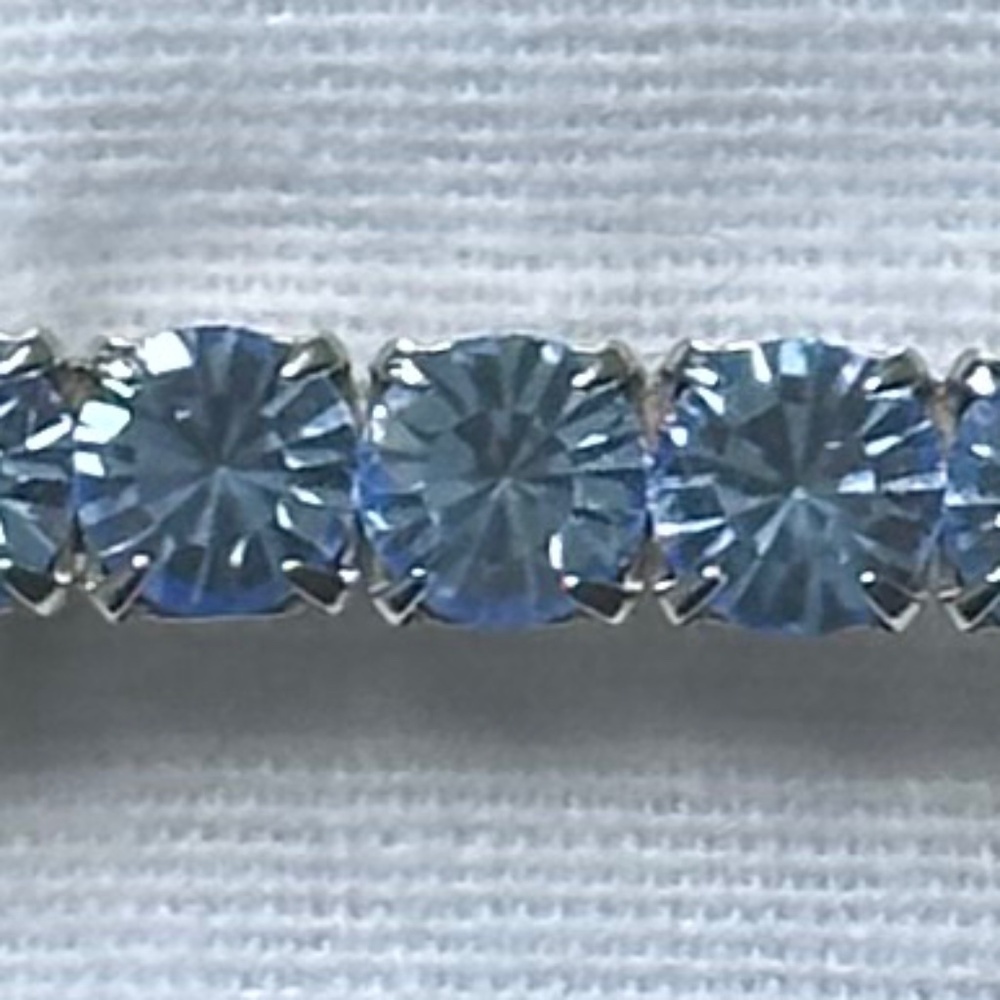 Danny Pollak Light Sapphire Swarovski Crystal Bobby Pin (#4) - approx. 2.5 in. - Picture 6 of 9